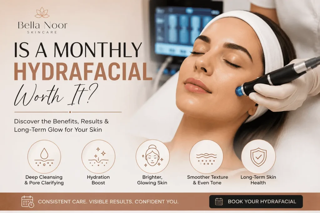 Hydrafacial facial treatment at Bella Noor Skincare NYC