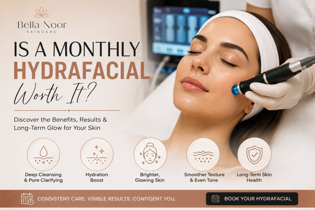 Hydrafacial facial treatment at Bella Noor Skincare NYC